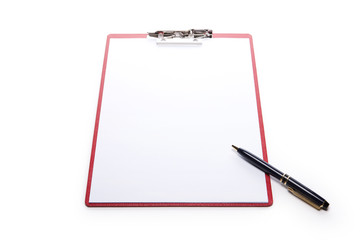 clipboard isolated white