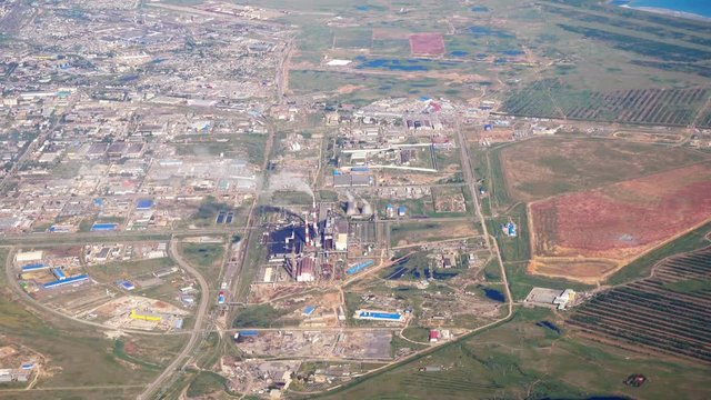 Aerial view Astana, Kazakhstan