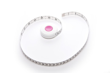 tape ruler with pink button