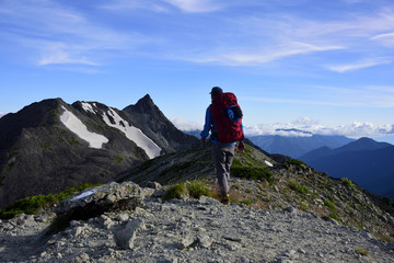 Fototapeta premium Ridgeline of Hotakadake