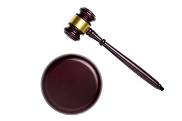 Wooden gravel isolated on white background with clipping path.