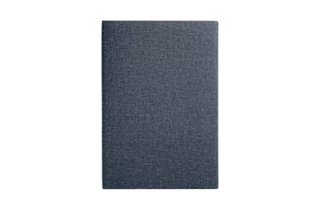 Leather notebook isolated on white background with clipping path