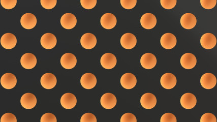 Pattern of hemisphere indents