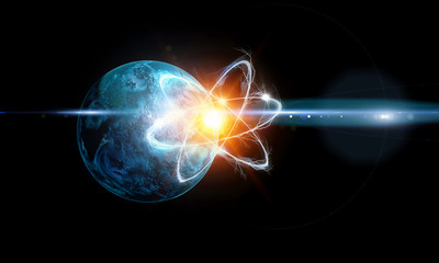 Astronomy concept backdrop. 3d rendering