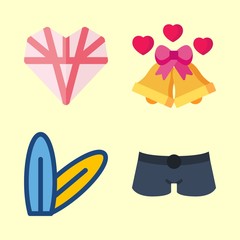 summer icons set. love, retro, silver and street graphic works