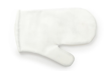 Heat resistant glove isolated with clipping path.