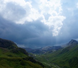 Naklejka premium Berge Panorama Alm