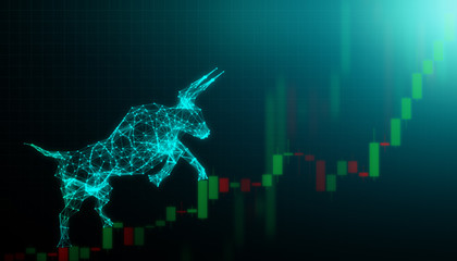 Bull market, Financial and business concept
