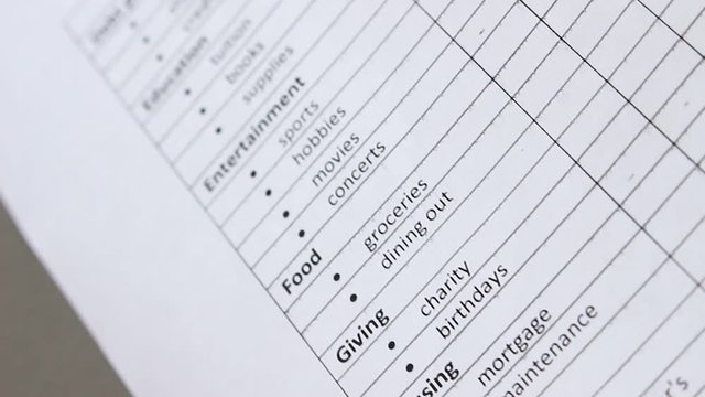 List of Monthly Household Expenses for a Basic Monthly Budget. A budget shows how much money you have coming in and how those funds are spent