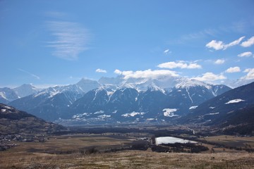 Val Venosta e il Parco Naturale Gruppo di Tessa. Alto Adige, Italia