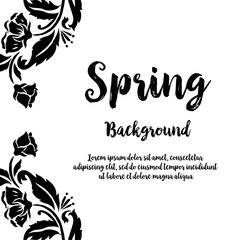 Flower design for spring background vector illustration