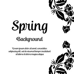 Fototapeta na wymiar Flower design for spring background vector illustration