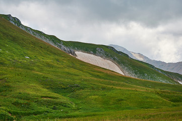 The Caucasus mountains in Russia