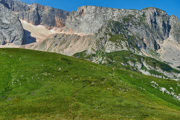 The Caucasus mountains in Russia