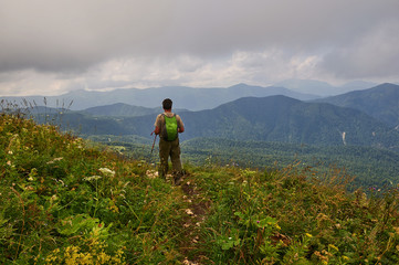 The Caucasus mountains in Russia