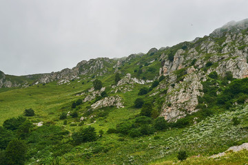 Fototapeta na wymiar The Caucasus mountains in Russia
