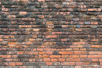 Old black and red brick wall texture grunge background. vintage, space for your text. abstract background