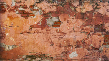 Texture of an old wall of an ancient building