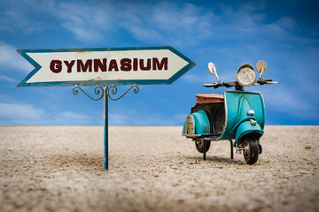 Obraz premium Schild 305 - Gymnasium