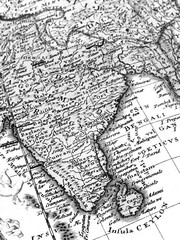 Obraz premium 古地図 インド