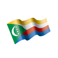 Comoros flag, vector illustration on a white background