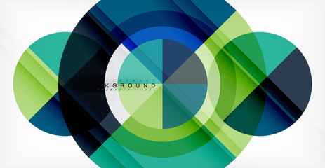 Fototapeta premium Wektorowy okręgu abstrakta tło