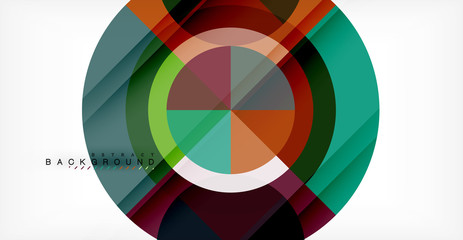 Fototapeta premium Wektorowy okręgu abstrakta tło