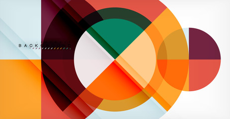 Vector circle abstract background