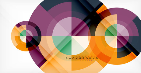 Obraz premium Vector circle abstract background