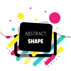 Abstract modern vector shape background