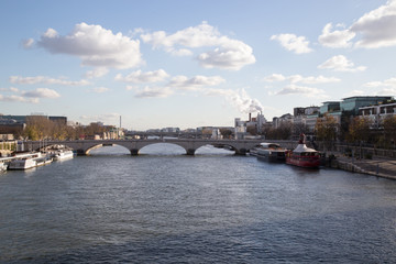 Naklejka premium Seine river bridges