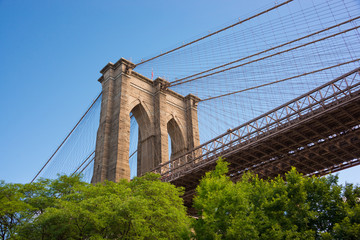 Brooklyn bridge in New York city