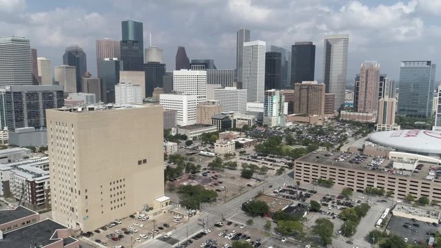 This video is of an aerial view of downtown Houston. This video was filmed in 4k for best image quality.