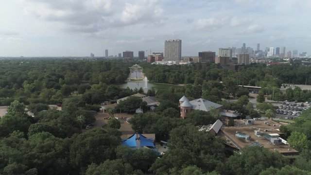 This video is of an aerial of the beautiful Herman park in Houston, Texas. This video was filmed in 4k for best image quality.