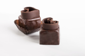 A rum mignon with a chocolate heart