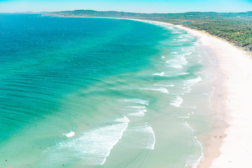 The Byron bay on the top view,Australia