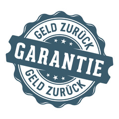 Fototapeta premium Geld zurück Garantie Siegel/Stempel