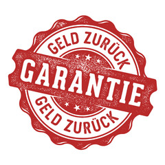 Geld zurück Garantie Siegel/Stempel