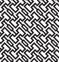 SQUARE LABYRINTH TEXTURE. MODERN STRIPED SEAMLESS VECTOR PATTERN.