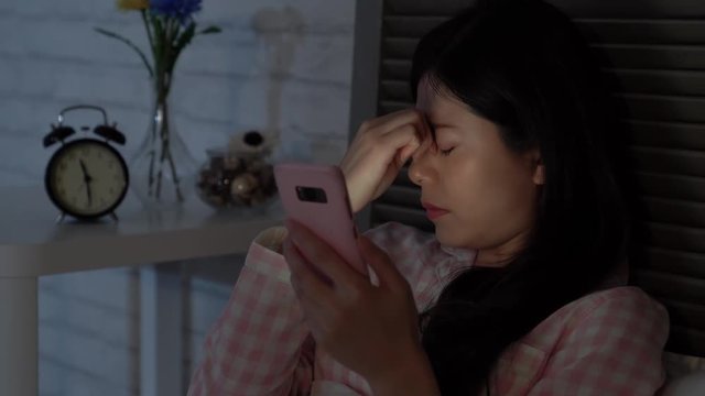 Girl using a smartphone.