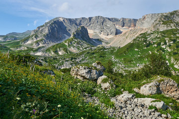 The Caucasus mountains in Russia