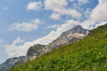 The Caucasus mountains in Russia