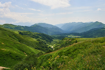 Naklejka premium The Caucasus mountains in Russia