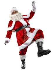 Santa Claus and white space 