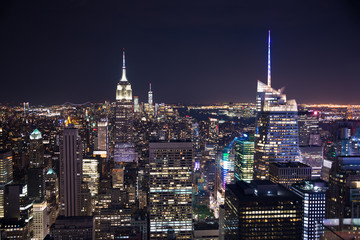 Fototapeta na wymiar New York city at night