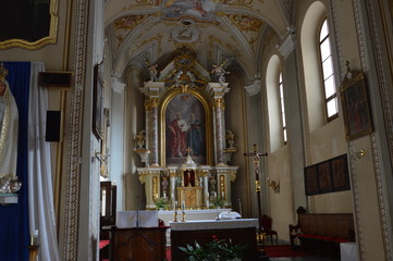 Na   szlaku Słowackim - Nitra - kościół Franciszkański - obrazy, fototapety, plakaty
