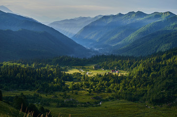 Obraz premium The Caucasus mountains in Russia