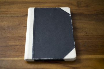 old style notebook with a fountain pen