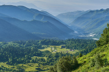 Naklejka premium The Caucasus mountains in Russia