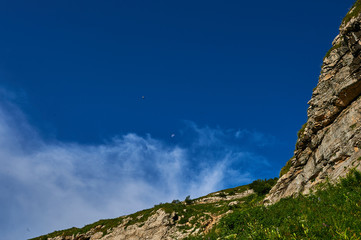 The Caucasus mountains in Russia